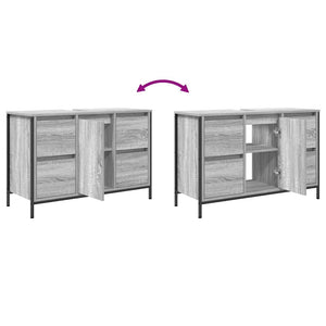 Mobile Lavabo con Cassetti Grigio Sonoma 90x34,5x60 cm 861890