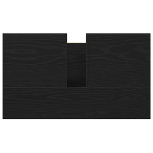 Mobile Lavabo da Bagno Nero 60x34,5x60 cm 861892