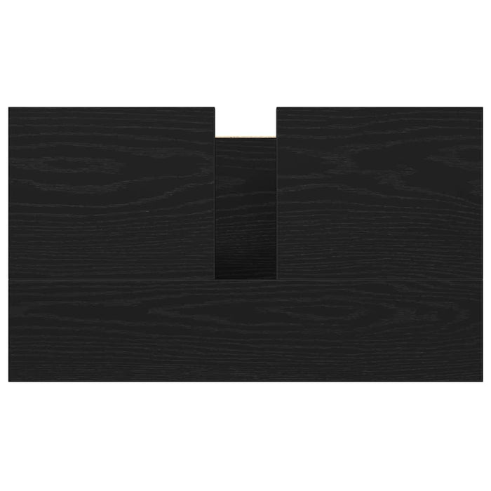 Mobile Lavabo da Bagno Nero 60x34,5x60 cm 861892