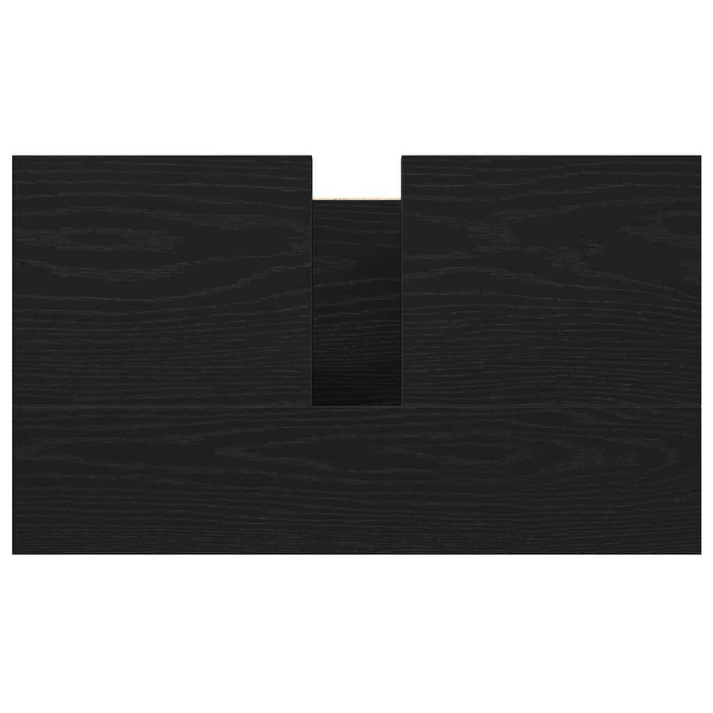 vidaXL Mobile Lavabo da Bagno Nero 60x34,5x60 cm