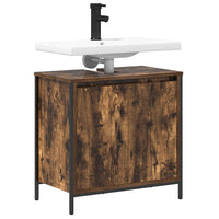 Mobile Lavabo da Bagno Rovere Fumo 60x34,5x60 cm 861894