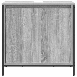 Mobile Lavabo da Bagno Grigio Sonoma 60x34,5x60 cm