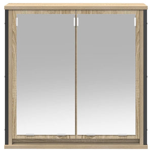 Pensile da Bagno con Specchio Rovere Sonoma 60x21x60 cm 861898