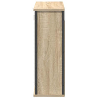 vidaXL Pensile da Bagno con Specchio Rovere Sonoma 60x21x60 cm