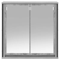 Pensile da Bagno con Specchio Grigio Sonoma 60x21x60 cm 861900