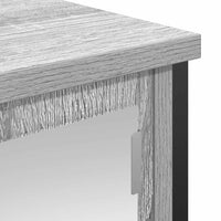 vidaXL Pensile da Bagno con Specchio Grigio Sonoma 60x21x60 cm