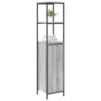 Mobile da Bagno con Ripiani Grigio Sonoma 36x35x165 cm