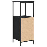 Mobile da Bagno con Ripiani Rovere Nero 36x35x95 cm 861912
