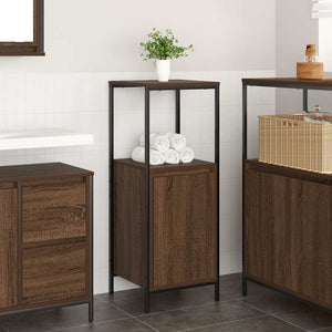 Mobile da Bagno con Ripiani Rovere Marrone 36x35x95 cm 861916