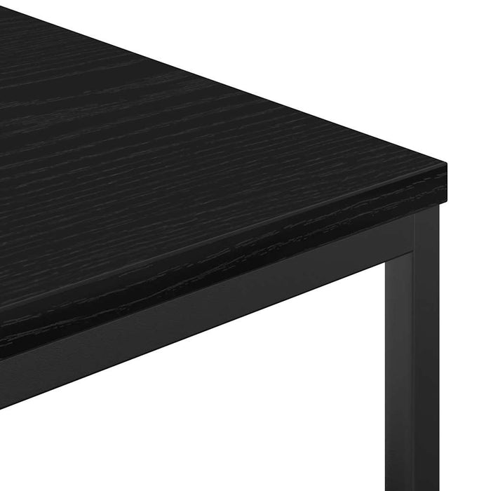 Mobile da Bagno con Ripiani Rovere Nero 76,5x35x95 cm 861917