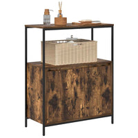 Mobile da Bagno con Ripiani Rovere Fumo 76,5x35x95 cm 861919