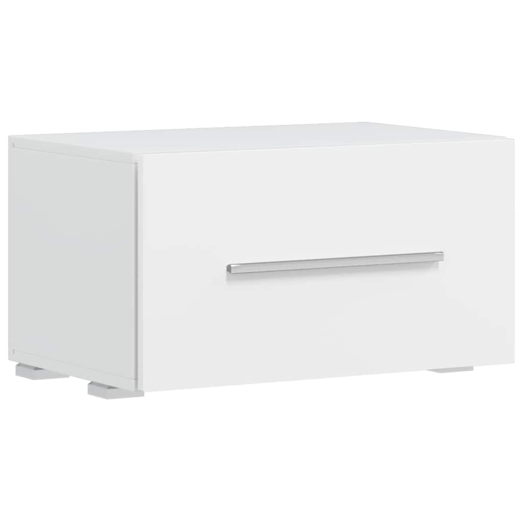 Unità TV 5 pz con Illuminazione a LED Bianco Opaco Truciolato 3324229