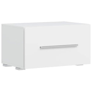 vidaXL Unità TV 5 pz con Illuminazione a LED Bianco Opaco Truciolato