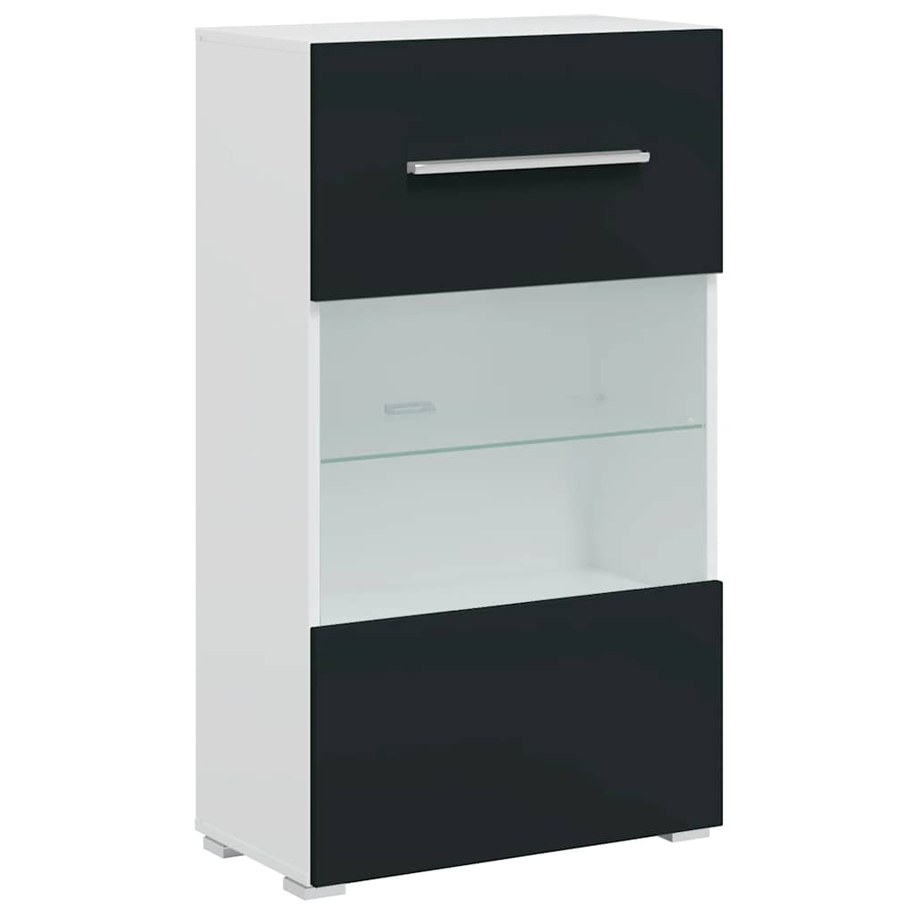 vidaXL Unità TV 5 pz con Illuminazione a LED Indaco Opaco Truciolato