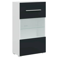 vidaXL Unità TV 5 pz con Illuminazione a LED Indaco Opaco Truciolato