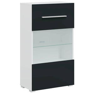 vidaXL Unità TV 5 pz con Illuminazione a LED Indaco Opaco Truciolato