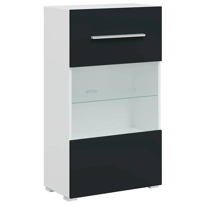 vidaXL Unità TV 5 pz con Illuminazione a LED Indaco Opaco Truciolato