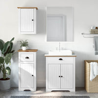 vidaXL Set Mobili da Bagno 3 pz BODO in Legno Massello di Pino