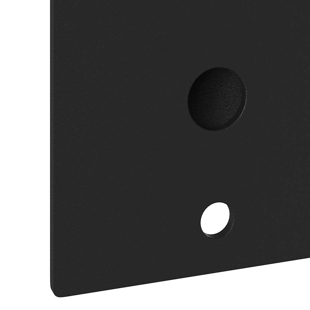 Supporto per palo della bandiera Nero 10.5 x 7.5 cm Acciaio 4106544