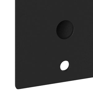 Supporto per palo della bandiera Nero 10.5 x 7.5 cm Acciaio 4106544
