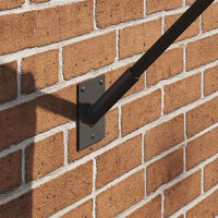 Supporto per palo della bandiera Nero 10.5 x 7.5 cm Acciaio 4106544