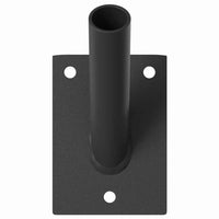 Supporto per palo della bandiera Nero 10.5 x 7.5 cm Acciaio 4106544