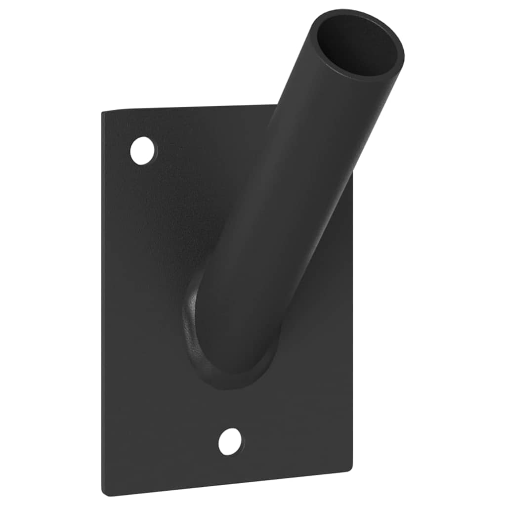 Supporto per palo della bandiera Nero 10.5 x 7.5 cm Acciaio 4106544