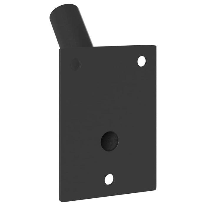 Supporto per palo della bandiera Nero 10.5 x 7.5 cm Acciaio 4106544