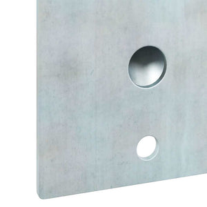 Supporto per palo della bandiera Argento 10.5 x 7.5 cm Acciaio 4106545