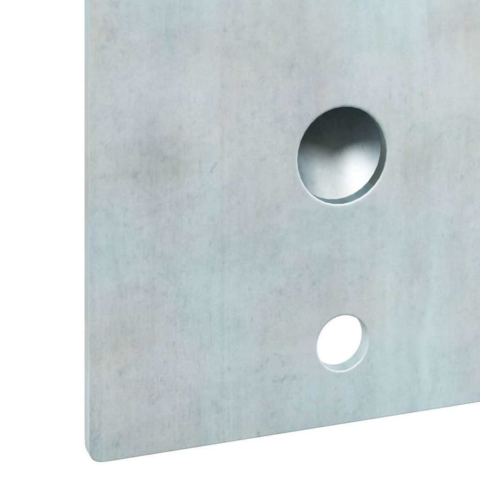 Supporto per palo della bandiera Argento 10.5 x 7.5 cm Acciaio 4106545