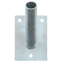 Supporto per palo della bandiera Argento 10.5 x 7.5 cm Acciaio 4106545