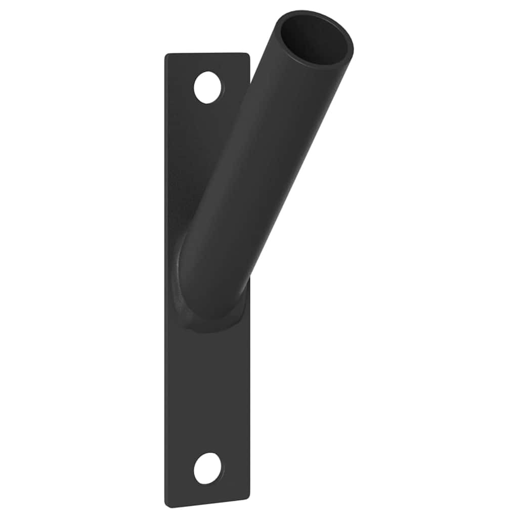 Supporto per palo della bandiera Nero 15 x 3 cm Acciaio 4106546