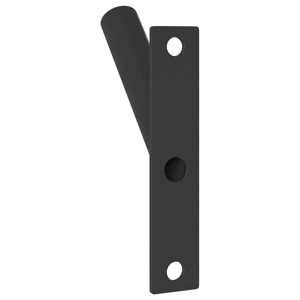 Supporto per palo della bandiera Nero 15 x 3 cm Acciaio 4106546