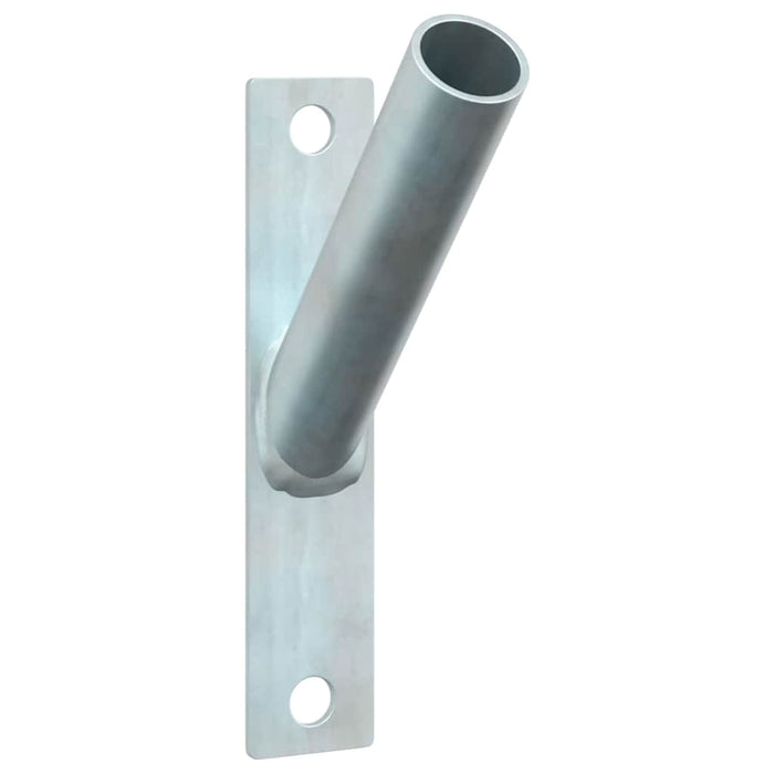 Supporto per palo della bandiera Argento 15 x 3 cm Acciaio 4106547