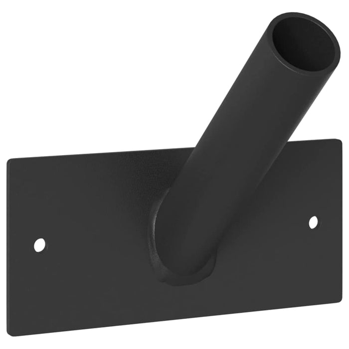 Supporto per palo della bandiera Nero 13 x 6 cm Acciaio 4106548
