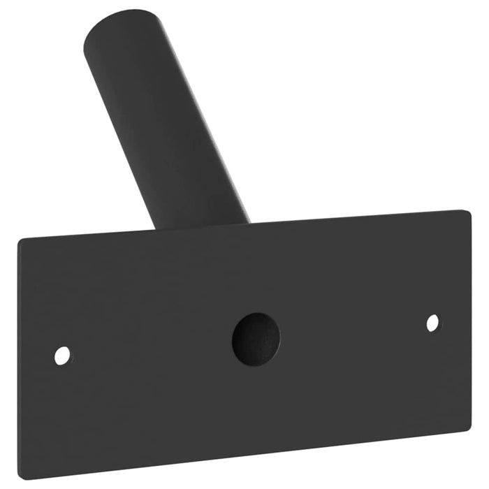 Supporto per palo della bandiera Nero 13 x 6 cm Acciaio 4106548