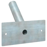 Supporto per palo della bandiera Argento 13 x 6 cm Acciaio 4106549