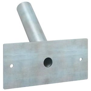 Supporto per palo della bandiera Argento 13 x 6 cm Acciaio 4106549