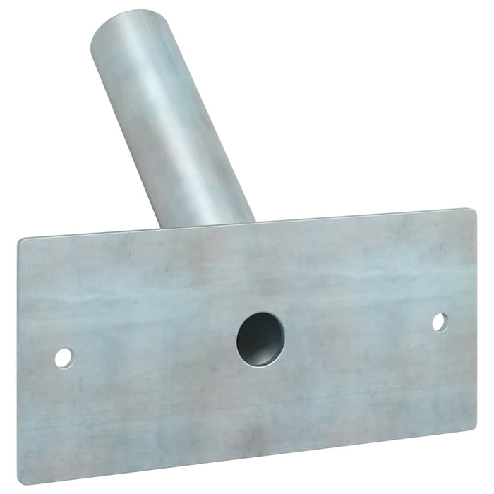 Supporto per palo della bandiera Argento 13 x 6 cm Acciaio 4106549