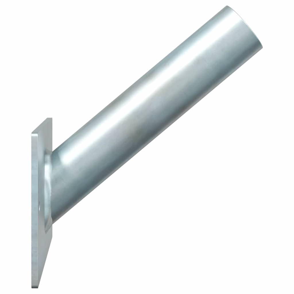 Supporto per palo della bandiera Argento 13 x 6 cm Acciaio 4106549
