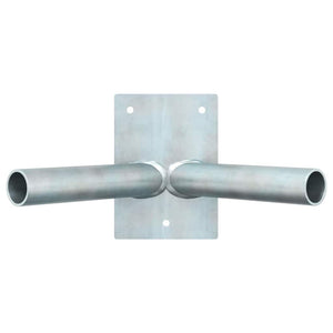 Supporto per palo della bandiera Argento 11.5 x 7.5 cm Acciaio 4106551