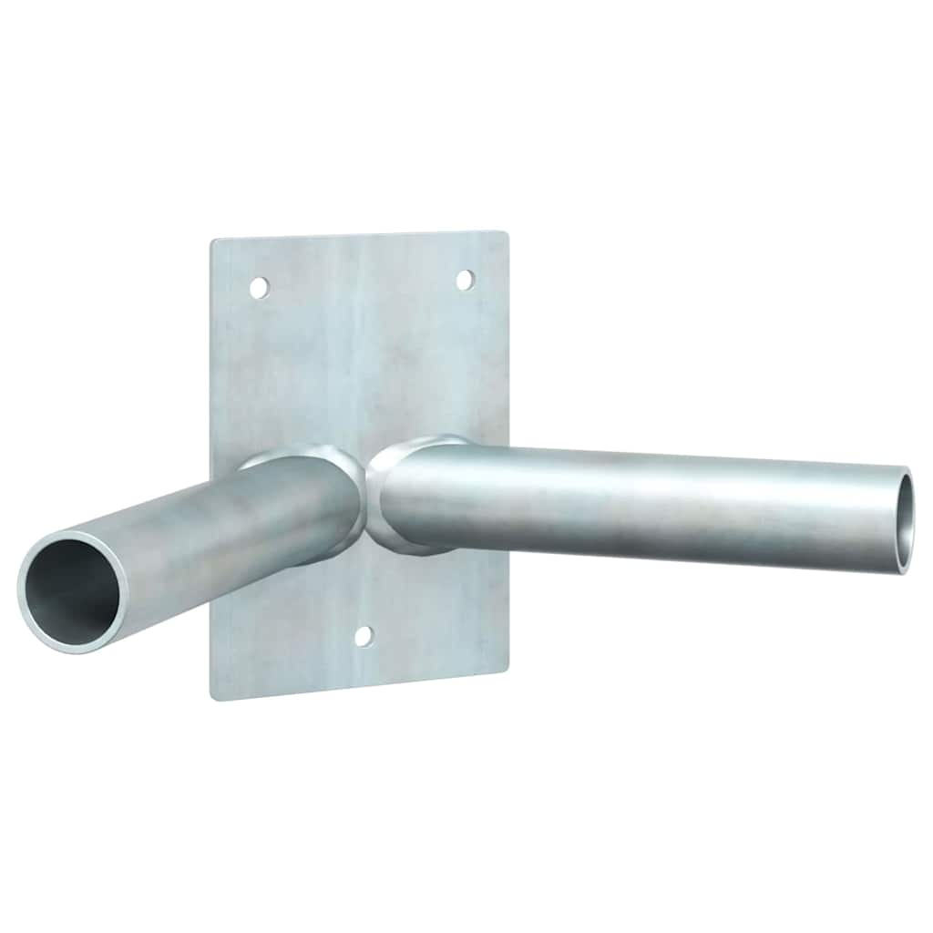 Supporto per palo della bandiera Argento 11.5 x 7.5 cm Acciaio 4106551