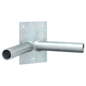 Supporto per palo della bandiera Argento 11.5 x 7.5 cm Acciaio 4106551