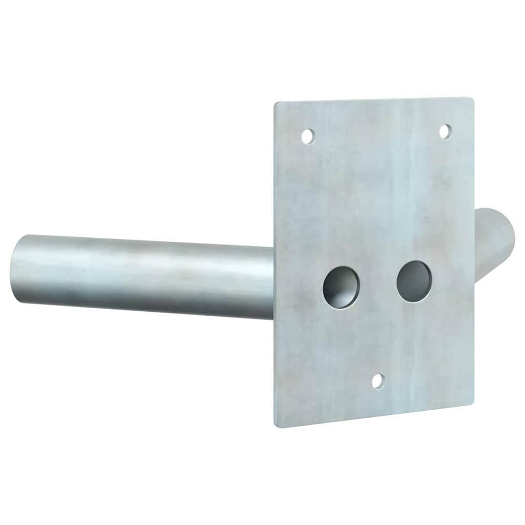 Supporto per palo della bandiera Argento 11.5 x 7.5 cm Acciaio 4106551