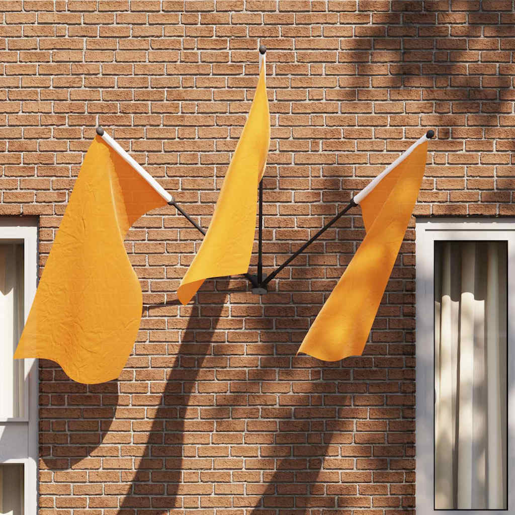 Supporto per palo della bandiera Nero 10.5 x 7.5 cm Acciaio 4106552