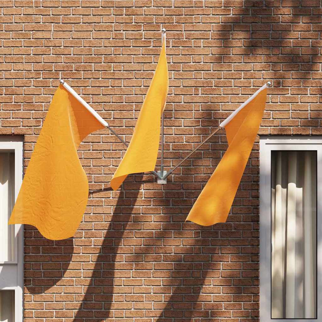 Supporto per palo della bandiera Argento 10.5 x 7.5 cm Acciaio 4106553