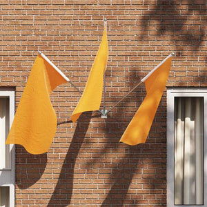 Supporto per palo della bandiera Argento 10.5 x 7.5 cm Acciaio 4106553