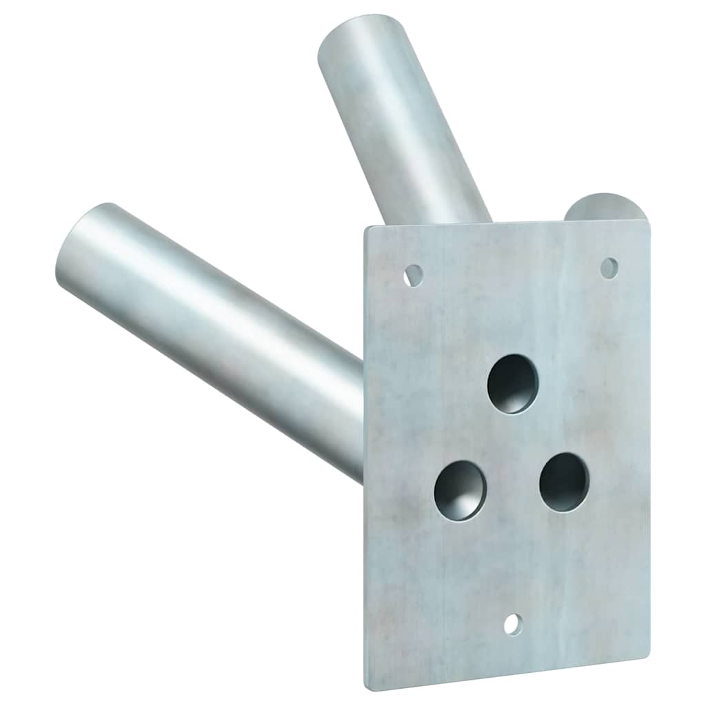 Supporto per palo della bandiera Argento 10.5 x 7.5 cm Acciaio 4106553