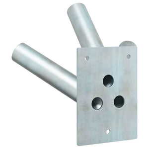 Supporto per palo della bandiera Argento 10.5 x 7.5 cm Acciaio 4106553