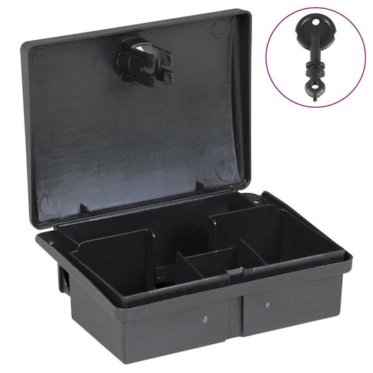 Trappole per Topi 10 pz Nere 13x10x4 cm 4106482